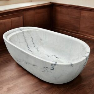 Customised luxury marble bathtub for modern bathroom and premium interior design