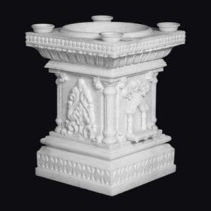 Designer best marble tulsi stand with intricate carvings for home decor