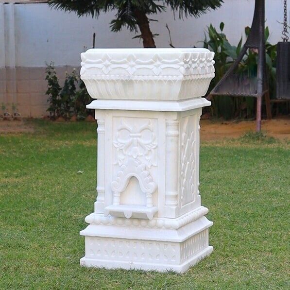 Benefits of Keeping a Marble Tulsi Pot at Home