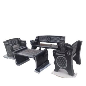 Customized best Luxury Quality Black Marble Sofa Set online