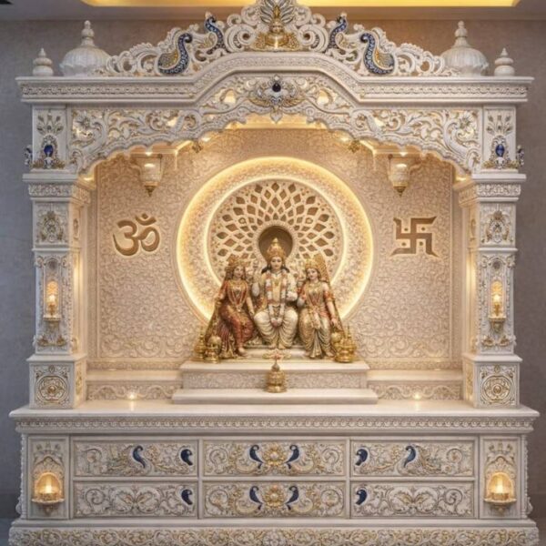m-i1 Custom Marble Mandir Manufacturer In India