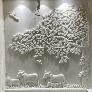 hand carved marble wall panel design for luxury home interior decor