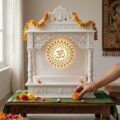 small marble mandir for flat